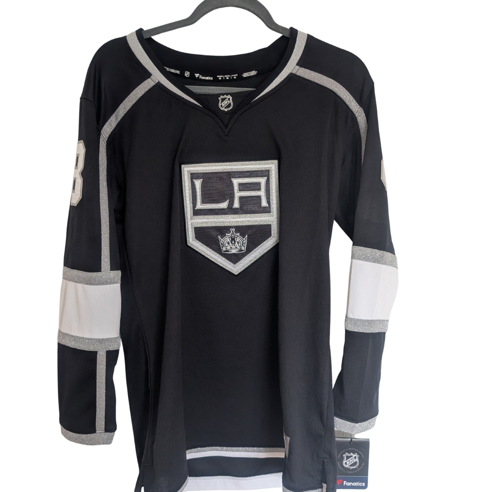 Fanatics Womens Black and White LA Hockey Jersey